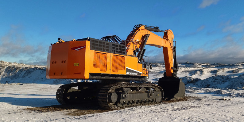 DEVELON: Las máquinas DX1000LC-7, DX800LC-7 y DX490LC-7 trabajando juntas en una cantera en Estonia
